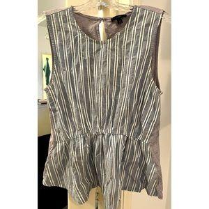 I.Crew striped peplum top